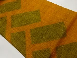 手織り紬変わり檜垣模様織出し名古屋帯